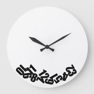 Reloj gracioso Las horas del reloj se han caído Große Wanduhr