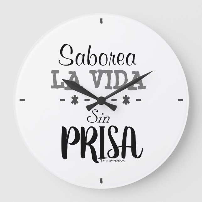 Reloj motivacional große wanduhr (Vorderseite)