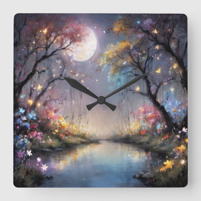 reloj quadratische wanduhr (Vorderseite)