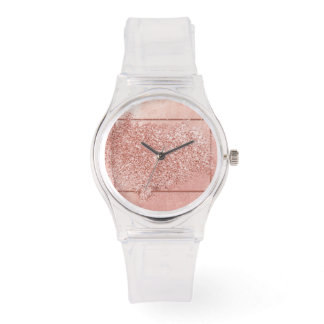 reloj rosa brillante armbanduhr