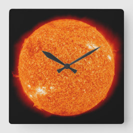 Reloj "solar" quadratische wanduhr