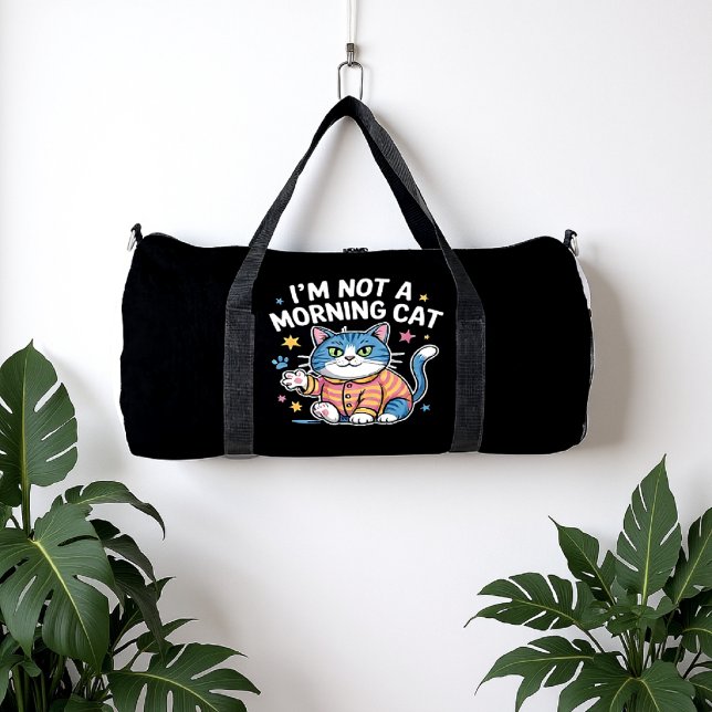 Reluctant Morning Feline Duffle Bag (Von Creator hochgeladen)