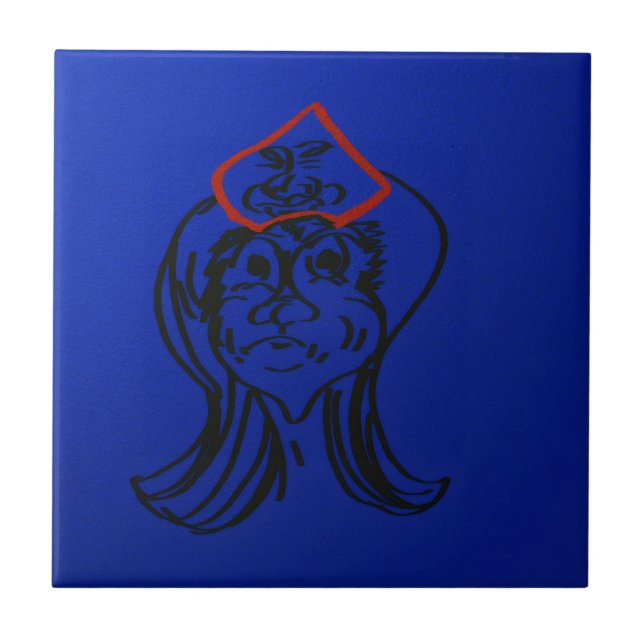 Reluctant Queen Animation Ceramic Tile Fliese (Vorderseite)