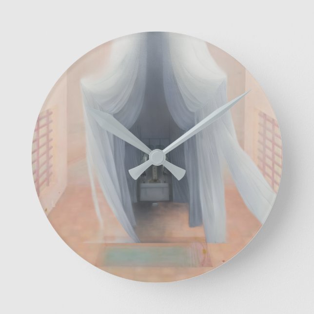 REM Surrealism Wall Clock – Minimal Dream State Runde Wanduhr (Vorderseite)
