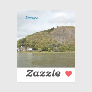 Remagen Rheinbrücke Malereieffekt Foto Aufkleber