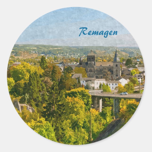 Remagene Runder Aufkleber (Vorderseite)