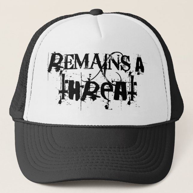 Remains_a_threat_logo-hat Truckerkappe (Vorderseite)