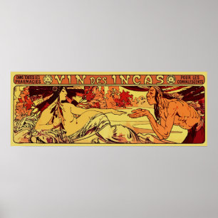 Remake Inkawein Alphonse Mucha horizontal Poster