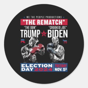 Rematch the Don and Crooked Joe Runder Aufkleber