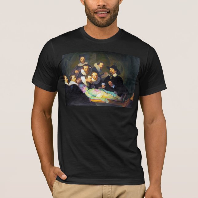 Rembrandt Anatomy Lesson Moderne Malgeräte T-Shirt (Vorderseite)