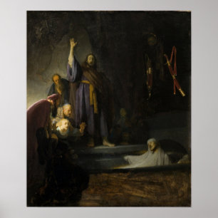 Rembrandt - Anstieg von Lazarus Poster