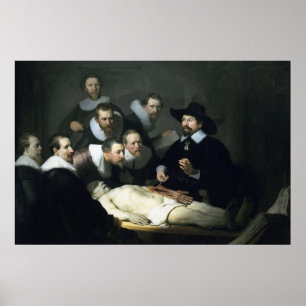 Rembrandt Art Malerei Die anatomische Lektion Poster