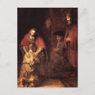Rembrandt Art Painting Postkarte