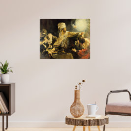 Rembrandt - Belshazzar's Fest, Poster