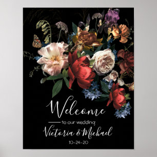 Rembrandt Blumen dunkel und launisch Hochzeit Will Poster
