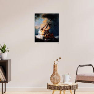Rembrandt - Der Sturm auf dem See Genezareth Poster