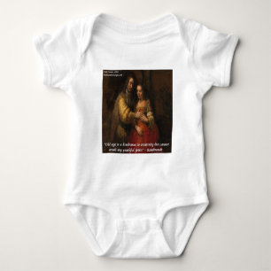 Rembrandt "Die Jüdische Braut" & Zitat über das Al Baby Strampler