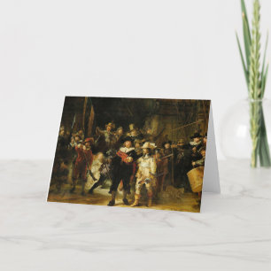 Rembrandt - Die Nachtschau Dankeskarte