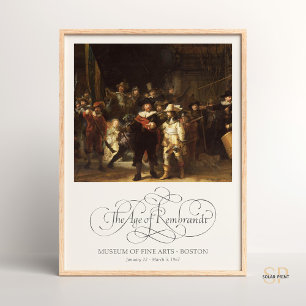 Rembrandt Die Nachtwache Kunstprint Vintage Poster