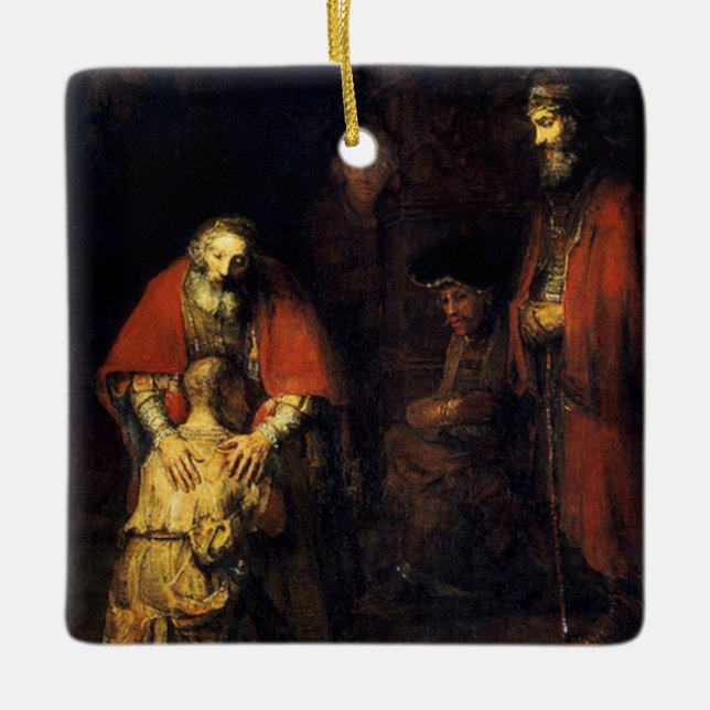 Rembrandt - Die Rückkehr des Wunders Keramikornament (Vorderseite)