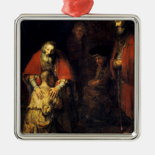 Rembrandt - Die Rückkehr des Wunders Ornament Aus Metall
