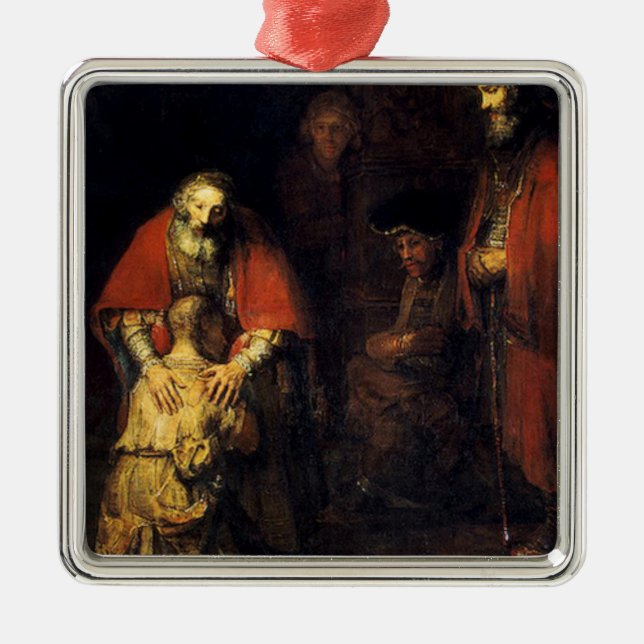 Rembrandt - Die Rückkehr des Wunders Ornament Aus Metall (Vorne)