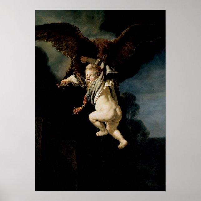 Rembrandt - Entführung von Ganymede Poster (Vorne)