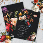 Rembrandt Floral Dark & Moody Wedding Invitation Einladung<br><div class="desc">Elegant Rembrandt inspired Dutch master floral botanical arrangement against a dark background. This one is for a wedding,  but you can change the wording to fit your needs. Wonderful for an elegant evening wedding! 
Matching items with this one!</div>