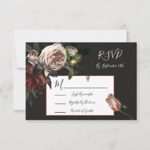 Rembrandt Floral Wedding Response Cards UAWG RSVP Karte
