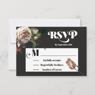 Rembrandt Floral Wedding Response Cards UAWG RSVP Karte