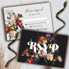 Rembrandt Floral Wedding Response Cards UAWG RSVP Karte