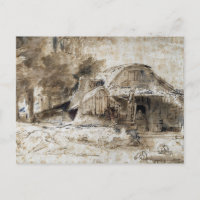 Rembrandt Hütte in der Nähe des Eingangs zu einem