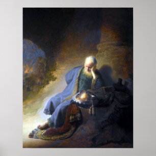 Rembrandt Jeremiah Lamenting the Destruction Poster