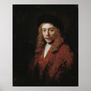 Rembrandt - Junger Mann, vielleicht Sohn des Künst Poster
