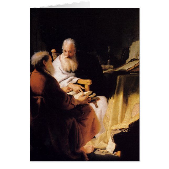 Rembrandt-Kunst, die das zwei alte (Vorne)