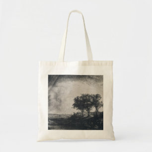 Rembrandt-Kunst-Malerei-Landschaft Tragetasche