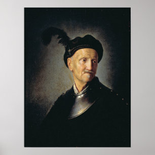 Rembrandt - Mann in Rüstung Poster