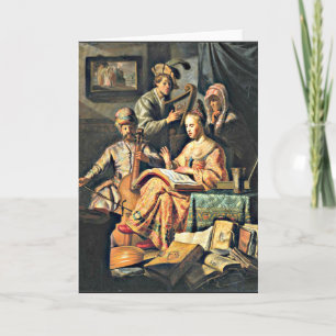 Rembrandt - Musikalische Allegorie Karte