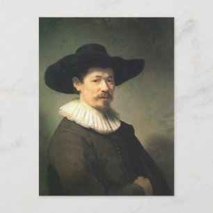 Rembrandt - Portrait von Herman Doomer Postkarte
