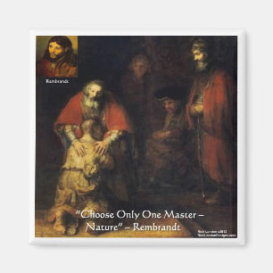 Rembrandt Prodigal Son Elegantes Geschenk und Kart Magnet