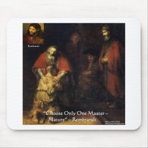 Rembrandt Prodigal Son Elegantes Geschenk und Kart Mousepad