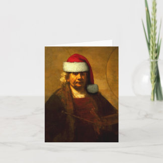 Rembrandt Santa Note Card Feiertagskarte