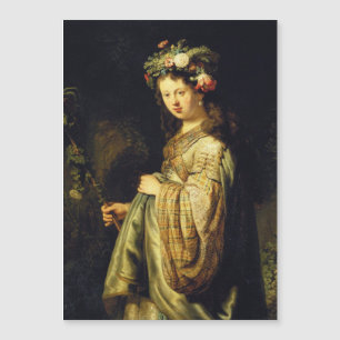 Rembrandt - Saskia As Flora Magnetkarte