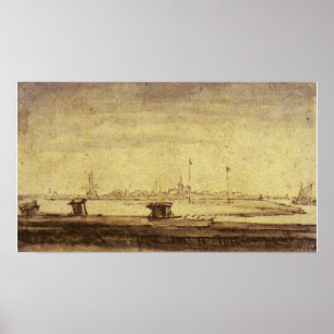 Rembrandt - Schellingwou von Diemerdijk aus gesehe Poster