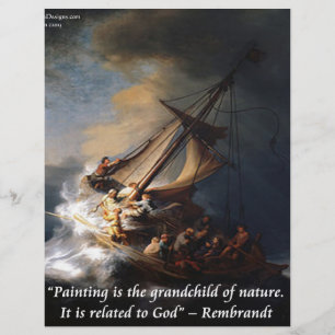 Rembrandt See Genezareth & Natur Zitat