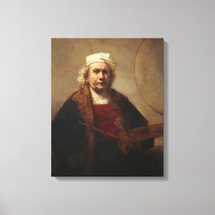 Rembrandt Selbstportrait mit zwei Kreisen Leinwanddruck