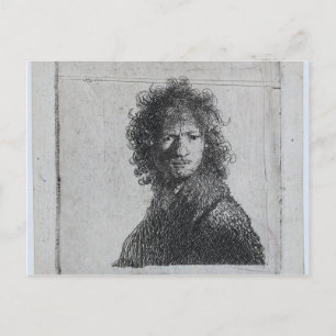 Rembrandt: Selbstporträt, erfroren Postkarte
