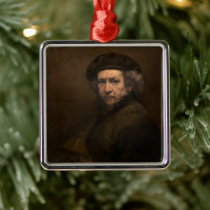 Rembrandt Selbstporträt: Maler des niederländische Ornament Aus Metall
