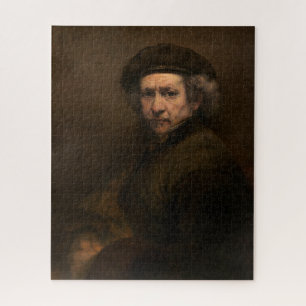 Rembrandt Selbstporträt: Maler des niederländische Puzzle