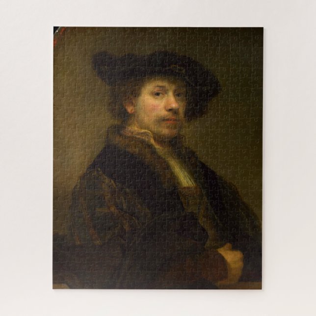 Rembrandt Selbstporträt Puzzle (Vertikal)